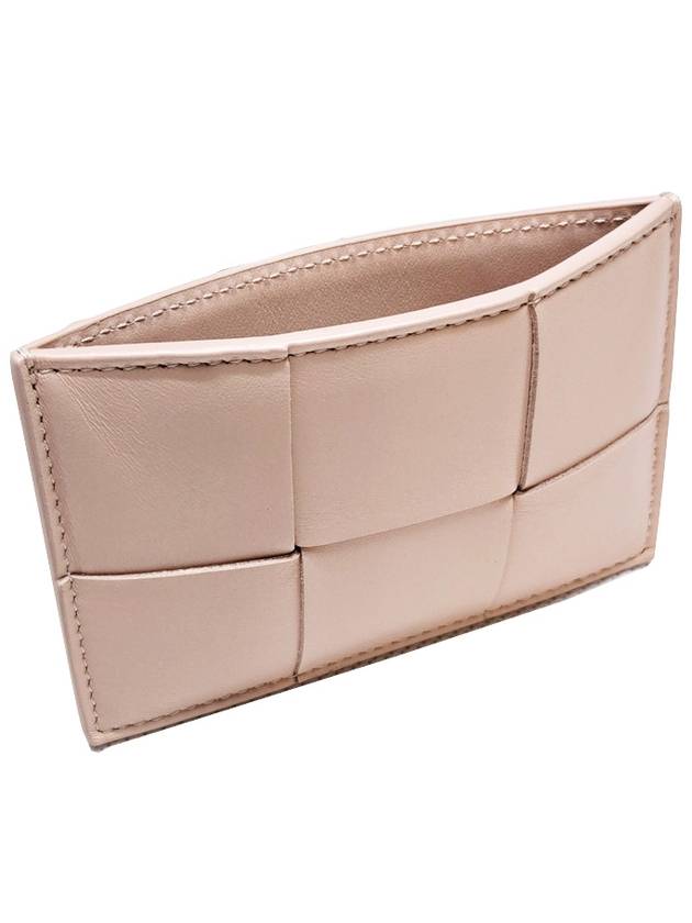 Intrecciato Lambskin Calfskin Card Wallet Pink - BOTTEGA VENETA - BALAAN 5