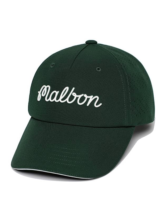 Malbon lettering punching cap GREEN - MALBON GOLF - BALAAN 1