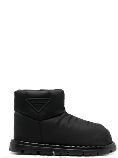 Triangle Logo Winter Boots Black - PRADA - BALAAN 2