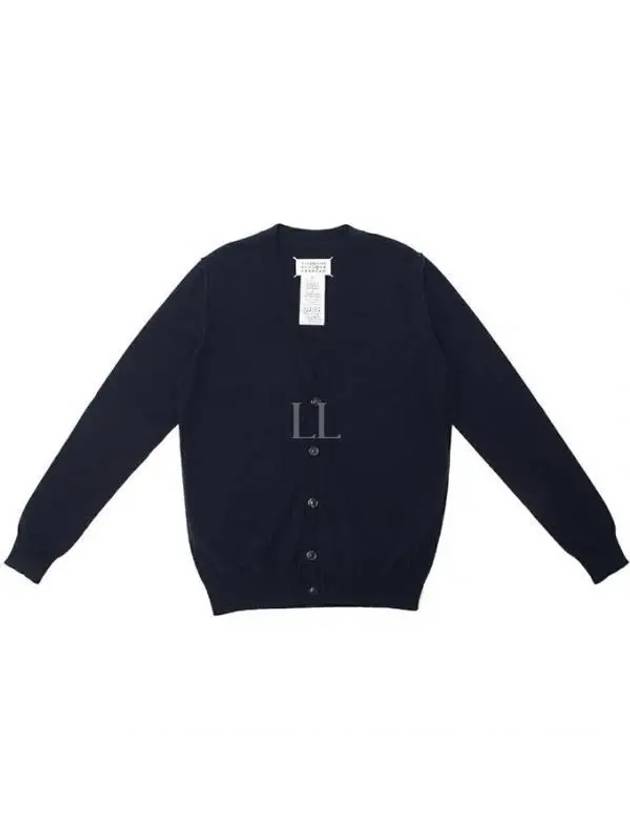 Cashmere Back Stitch Cardigan Navy - MAISON MARGIELA - BALAAN 2