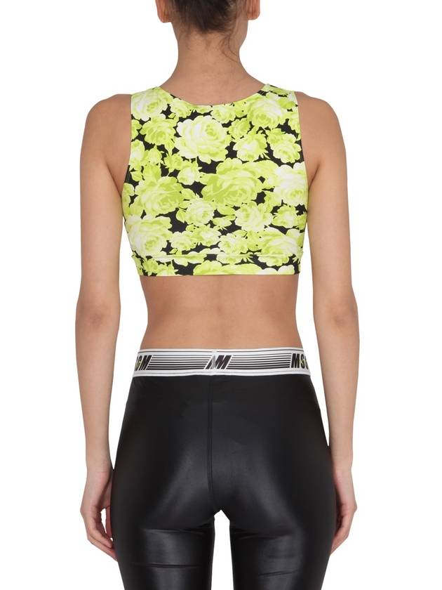 Floral Print Crop Top 3245MDT0722718733 B0040178440 - MSGM - BALAAN 4