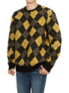 Fitzroy Men's Knit MK032Z BLK GOLDEN YELLOW - ALLSAINTS - BALAAN 4