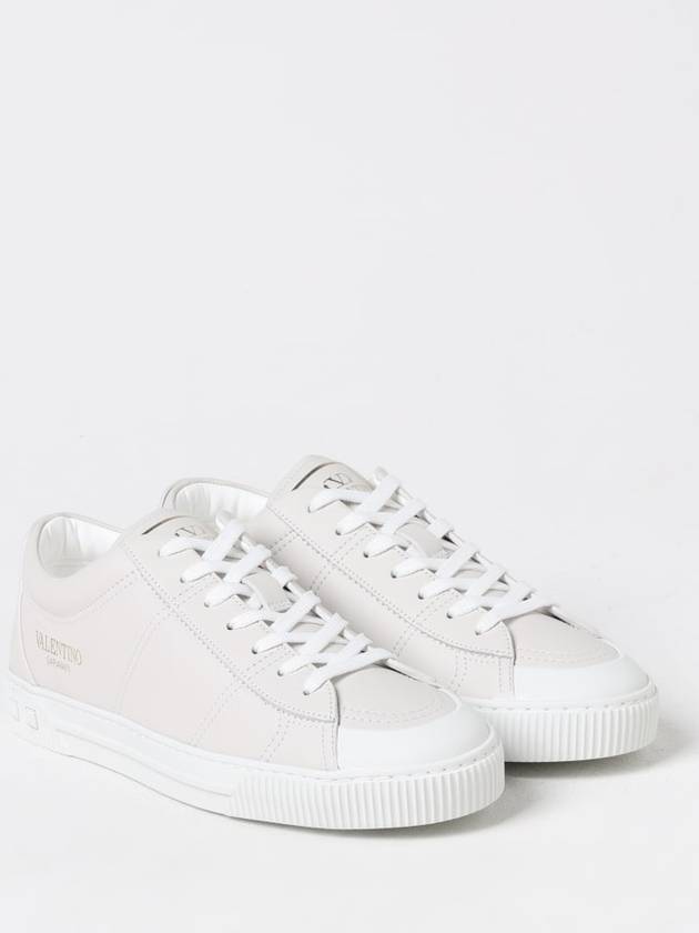 City Planet Leather Low Top Sneakers White - VALENTINO - BALAAN 3