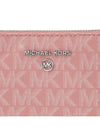 Jet Set Charm Logo Embellished Wristlet Clutch Bag Pink - MICHAEL KORS - BALAAN 7