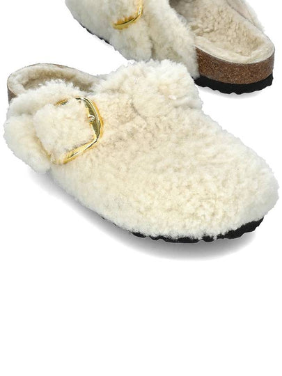 Boston Big Buckle Shearling Mule Eggshell - BIRKENSTOCK - BALAAN 2