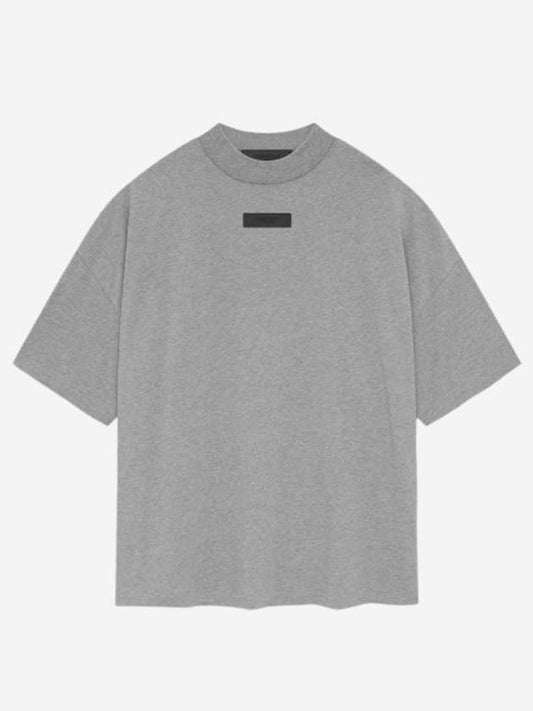 Essentials SS T Shirt Dark Heather Oatmeal Essentials short sleeve tshirt dark heather oatmeal - FEAR OF GOD ESSENTIALS - BALAAN 1