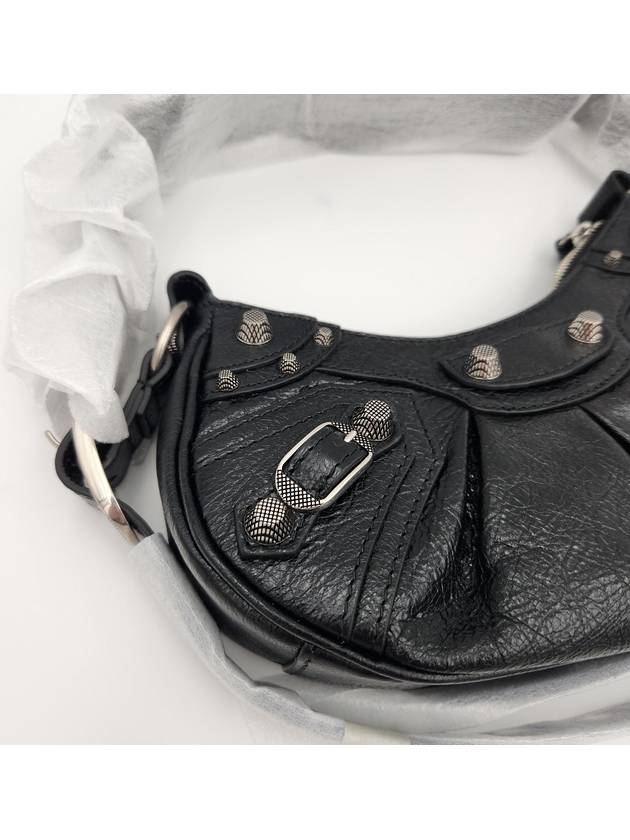 Le Cagole XS Lambskin Shoulder Bag Black - BALENCIAGA - BALAAN 4