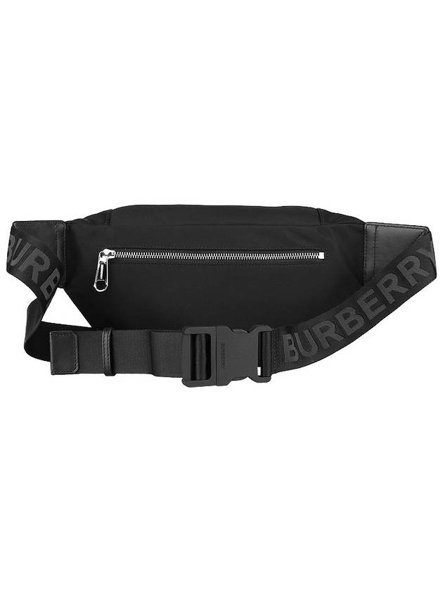 Logo Print Nylon Sonny Bum Belt Bag Black - BURBERRY - 5