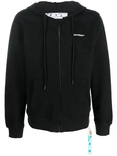 Wave Diag Striped Zip-Up Hoodie Black - OFF WHITE - BALAAN 2