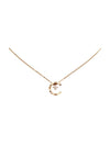 18K Coco Crush Diamond Necklace Beige Gold - CHANEL - BALAAN 1