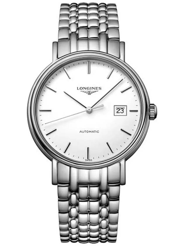 Presence Quartz 38mm Stainless Steel Watch Silver White - LONGINES - BALAAN 4