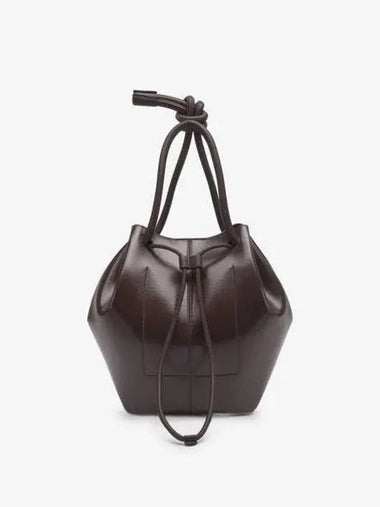 Medium Elongated Bucket Bag Coffee Bean NW23RSBG01678 - NANUSHKA - BALAAN 1