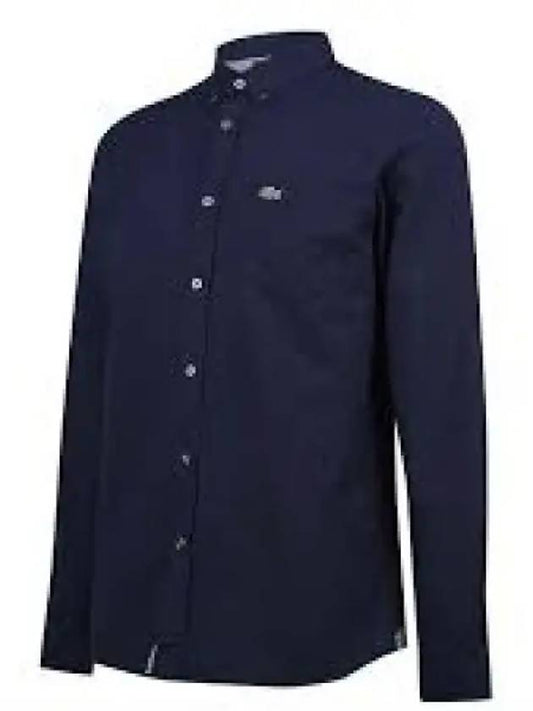 Men s Solid Linen Shirt Navy 1279603 - LACOSTE - BALAAN 1