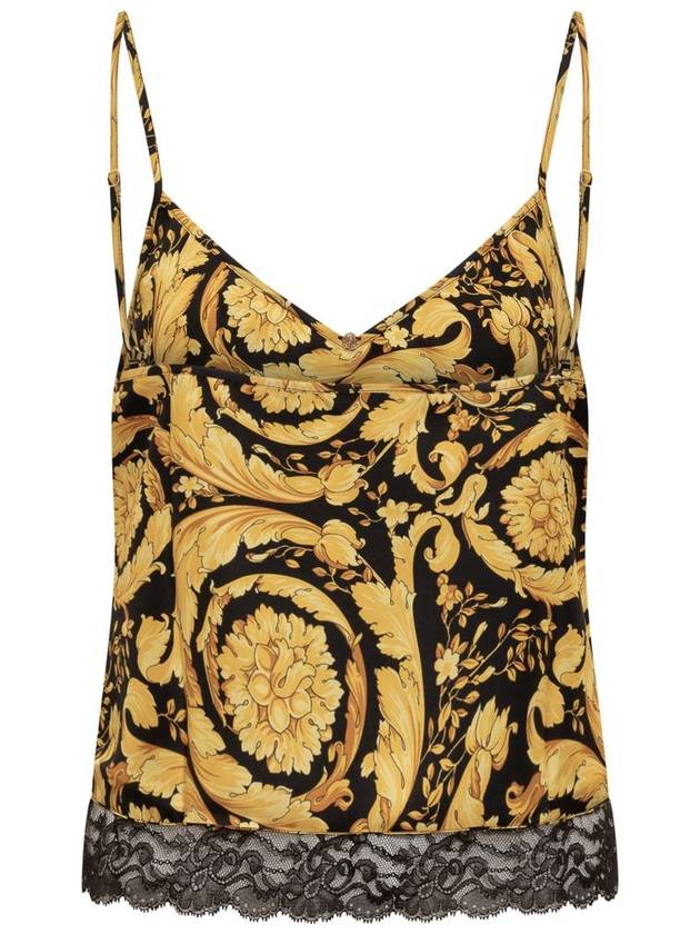 23 fw Silk Top WITH Baroque Print 10085571A061555B000 B0650467093 - VERSACE - BALAAN 3