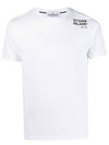 Shoulder Logo Round Short Sleeve T-Shirt White - STONE ISLAND - BALAAN 1