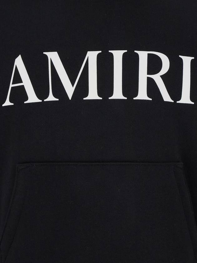 Black Hoodie With Maxi Logo Lettering On The Front And Snake Print On The Sleeves In Cotton Man - AMIRI - BALAAN 3