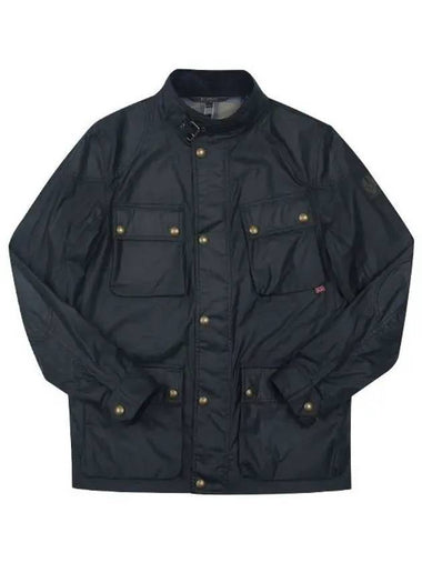 Fieldmaster wax jacket dark navy - BELSTAFF - BALAAN 1