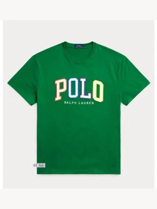 Embroidered Logo Short Sleeve T-Shirt Green - POLO RALPH LAUREN - BALAAN 2