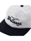 Wellness corduroy ball cap WELLNESS CLUB CORDUROY HAT BLACK WHITE - SPORTY & RICH - BALAAN 6