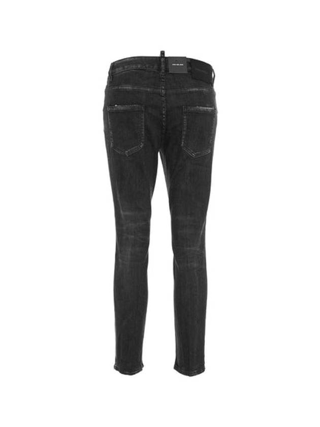 Cool Girl Low-Rise Cropped Jeans Black - DSQUARED2 - BALAAN 3