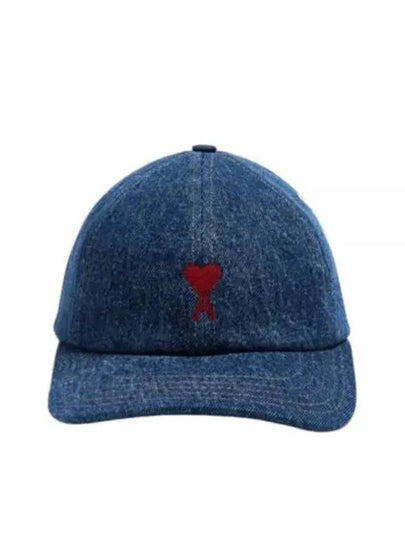 De Coeur Denim Ball Cap Blue - AMI - BALAAN 2