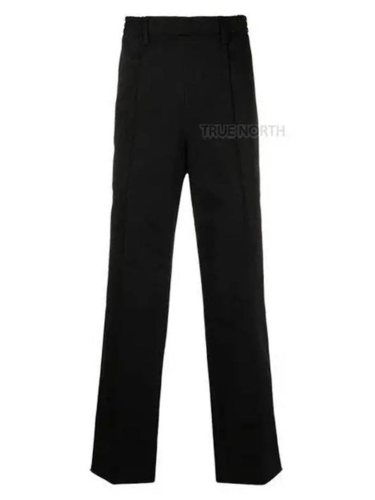 Men s E22HTR207 481 001 Straight fit banding pants black 1060414 - AMI - BALAAN 1