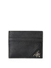 Saffiano Leather Card Wallet Black - PRADA - BALAAN 2