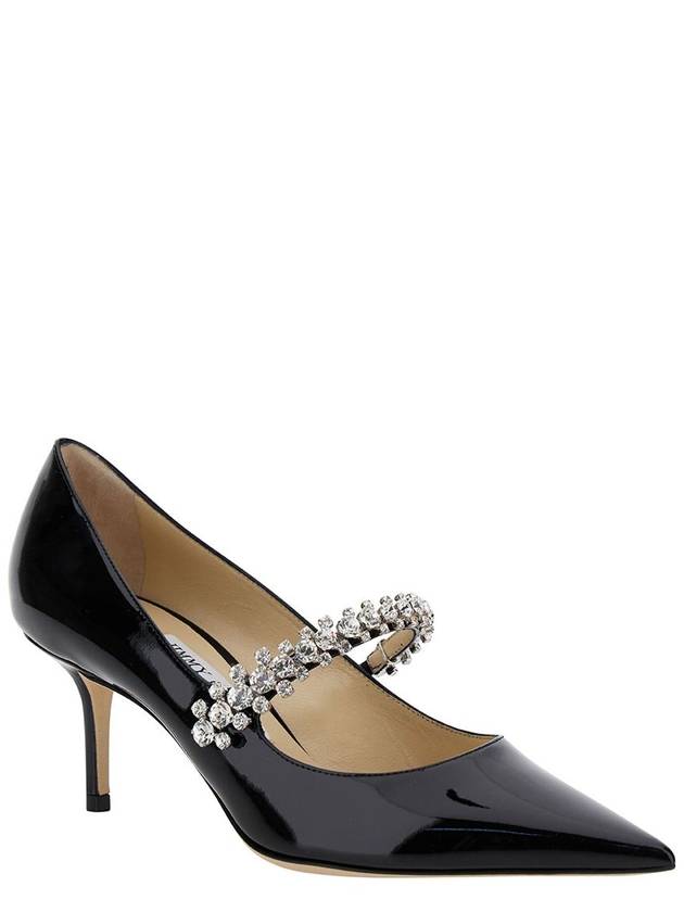 'Bing Pump' Black Pumps With Crystal Strap In Patent Leather Woman - JIMMY CHOO - BALAAN 2