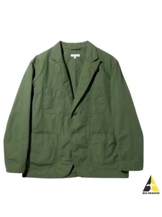 Bedford Jacket C Olive Cotton Ripstop 24S1D005 OR182 CT010 - ENGINEERED GARMENTS - BALAAN 1