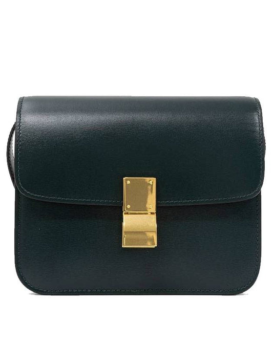 Teen Classic Box Cross Bag Green - CELINE - BALAAN.