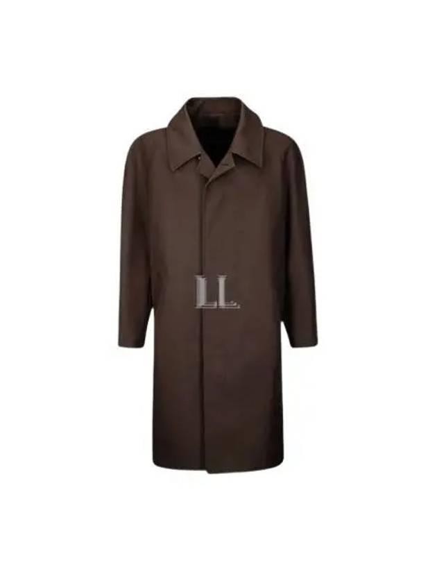 Button Car Coat Single Coat Brown - LEMAIRE - BALAAN 2