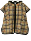 Kids Check Wool Hooded Poncho Archive Beige 8017882 - BURBERRY - BALAAN 1