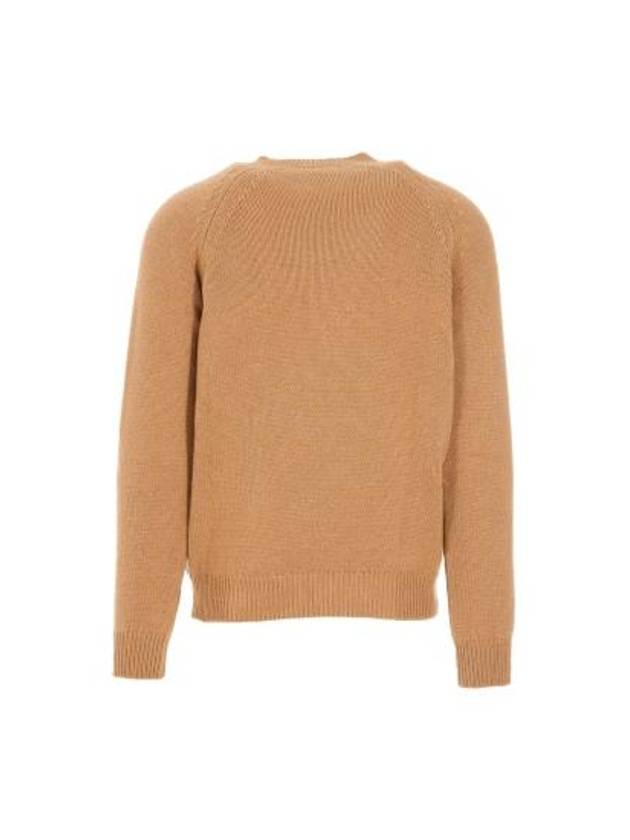 Pierre Lambswool Crew Knit Top Camel - A.P.C. - BALAAN 3