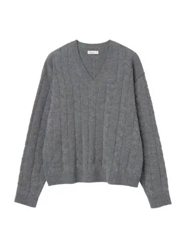 302 V neck knit gray - NOCLE - BALAAN 1