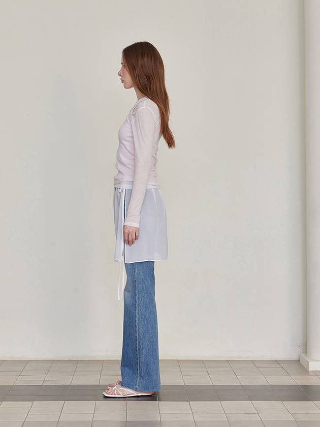 Layered Warp Mini Skirt White - LESEIZIEME - BALAAN 6