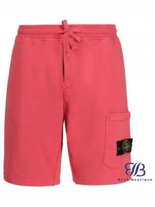 Wappen Patch Pocket Drawstring Shorts Cyclamen - STONE ISLAND - BALAAN 2