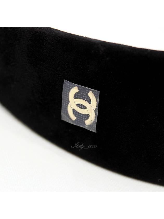 Suede Hairband Black AA9458 B14120 94305 - CHANEL - BALAAN 6