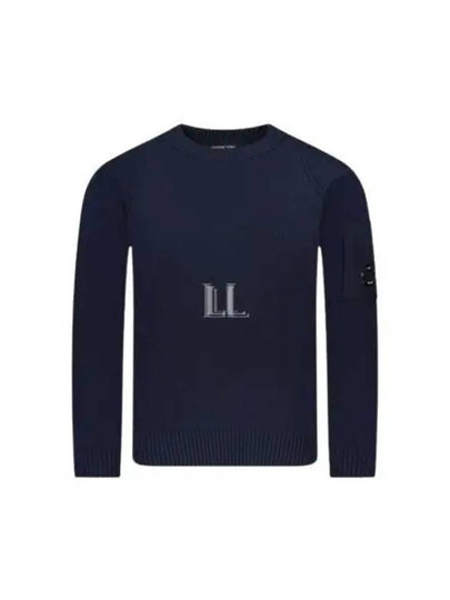 Lambswool GRS Crew Neck Knit Top Purple - CP COMPANY - BALAAN 2