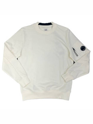 Lens White Sweatshirt 08CMSS014A 005160W 103 - CP COMPANY - BALAAN 1