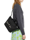 Leather Raffia Tropicalia Tote Bag Black - MARNI - BALAAN 5