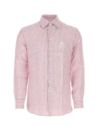 Striped Long Sleeve Shirt Red - ETRO - BALAAN 1