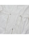 Women’s Paper Cotton Drawstring Single Coat White - TOTEME - BALAAN 7