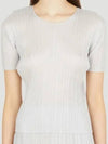 Pleated Please Issey Miyake Basic Round Neck Plissé TShirt - ISSEY MIYAKE - BALAAN 1