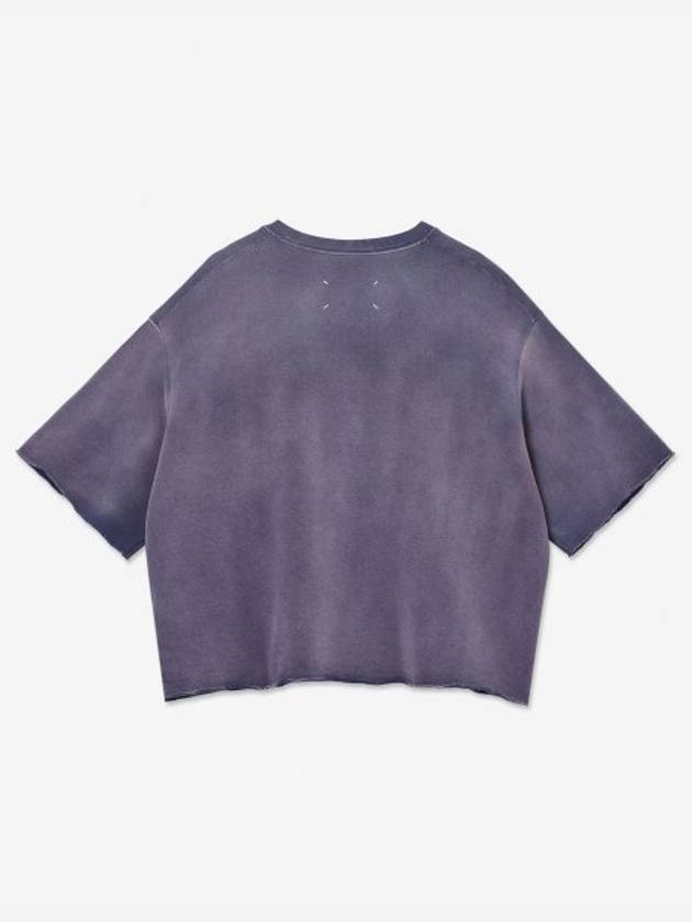 Men's Organic Cotton Short Sleeve T-Shirt Lilac - MAISON MARGIELA - BALAAN 3