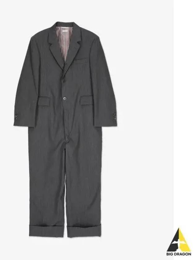 Men's Sports Coat Wool Jumpsuit Grey - THOM BROWNE - BALAAN 2