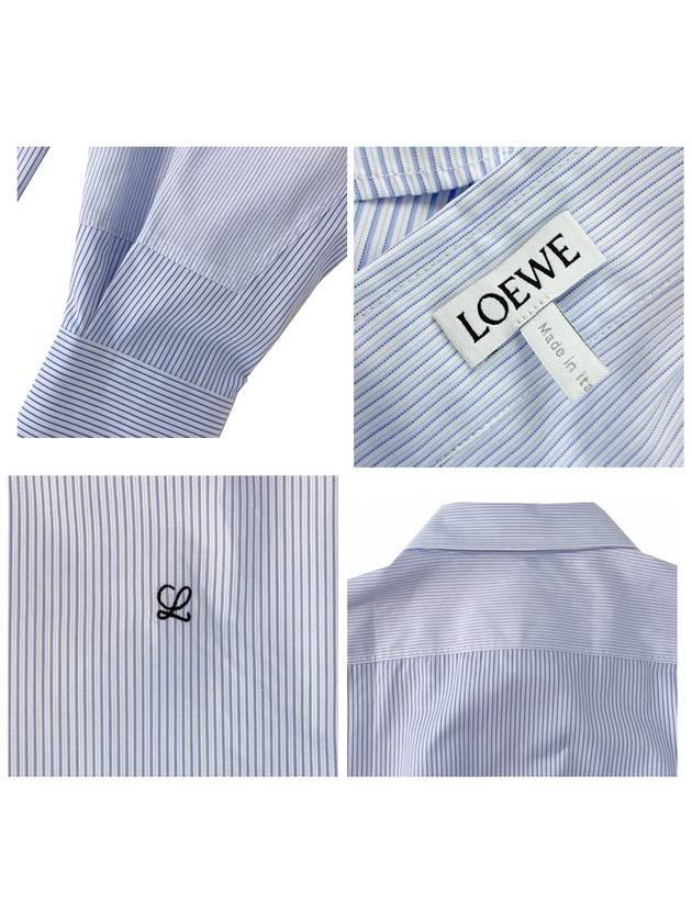 Men's Striped Logo Shirt H526Y05WAA - LOEWE - BALAAN 9