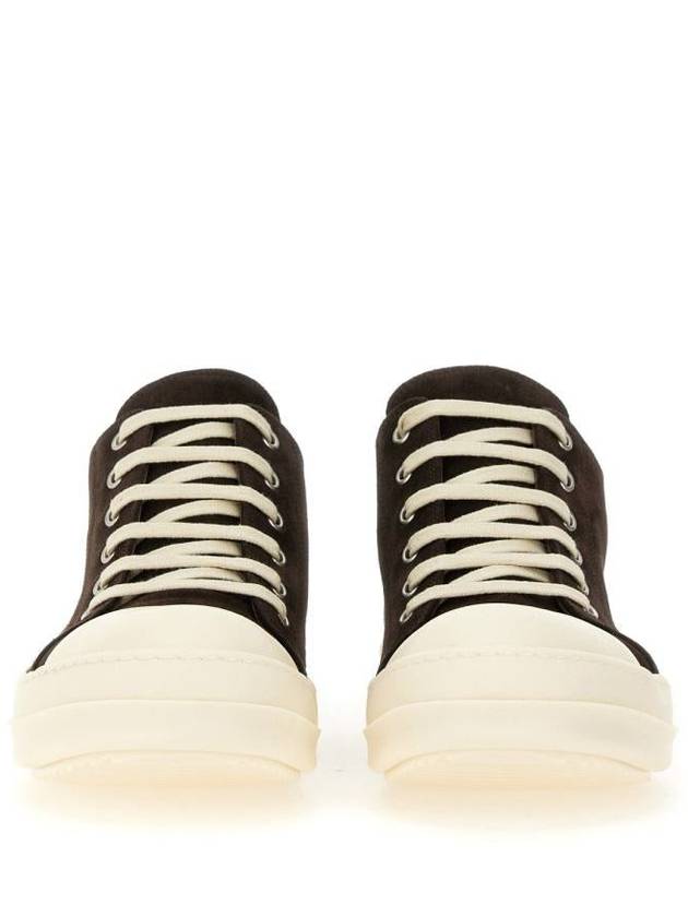 Rick Owens Low Leather Sneaker - RICK OWENS - BALAAN 4