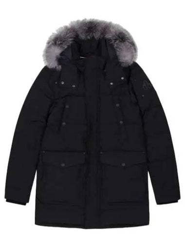 Big Ridge Fox Fur Hood Padding Black - MOOSE KNUCKLES - BALAAN 1