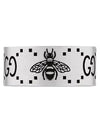 GG Bee Engraved Wide Ring YBC728304001 Silver - GUCCI - BALAAN 1