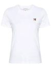 Fox Head Patch Regular Short Sleeve T-Shirt White - MAISON KITSUNE - BALAAN 2